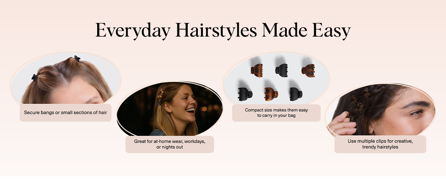 Kitsch Small Hair Clips for Women Stylish Baby Hair Clips
