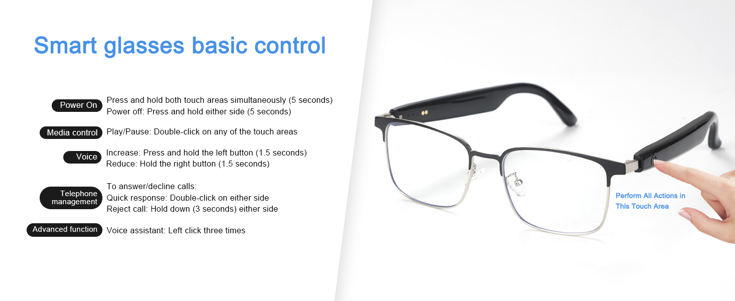 Smart Glasses Basic Control
