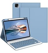Divufus Keyboard Case for iPad Pro 11 Inch (M4) 2024 [Magnetic Detachable Wireless Keyboard][Supp...