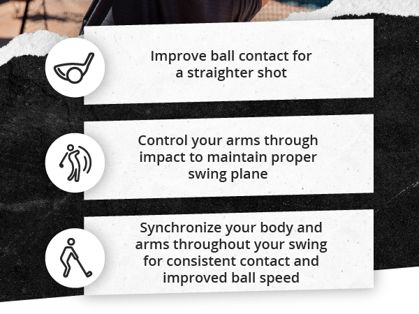 Improve ball contact, Control your arms through impact, Synchronize your body and arms 