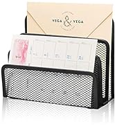 Desk Mail Organizer wishacc Small File Holders Letter Organizer Metal Mesh Document/Filing/Folder...