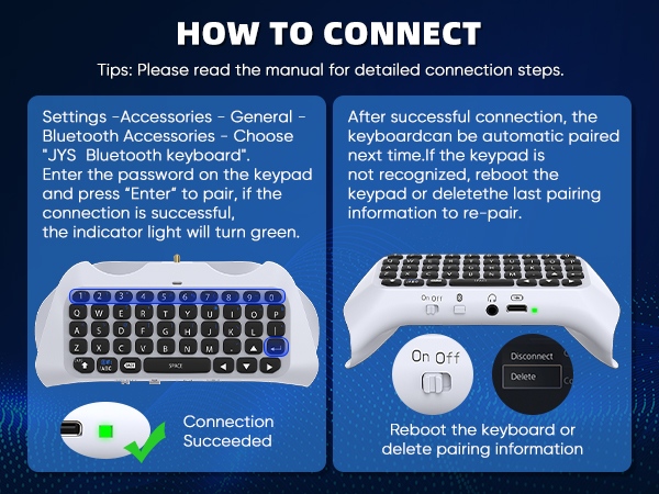 Enter the passkey on the wireless keyboard and then confirm ENTRY