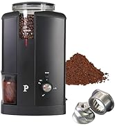 PALICO Aroma Coffee Grinder - 48mm Stainless Steel Conical Burrs, 18 micro-adjustable grind setti...