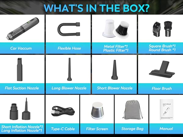 KedeeSparkle Cordless Car Vacuum Cleaner