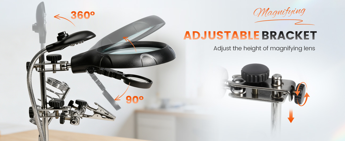 Magnifying Glass Soldering Station