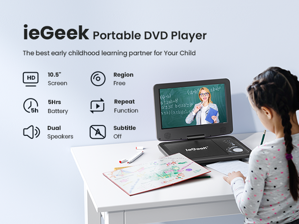 ieGeek portable dvd player