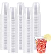 SIUQ 600 Pack 5 oz Clear Plastic Cups, Small Disposable Bathroom Mouthwash Cups, Hot/Cold Beverag...