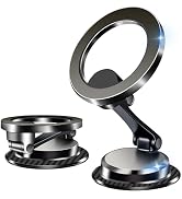 YAOKEEP Car Phone Holder for Magsafe, Magnetic Phone Mount | 360° Adjustable Magnetic Phone Holde...
