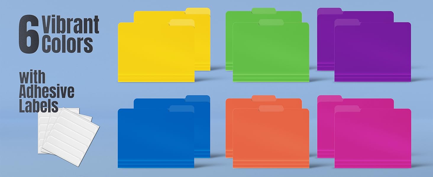 3-Cut Poly Tab Folders