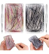 4 Pack-Contains 2 Skin Picking Fidget Toys with 2 Tweezers. Silicone Picky Pad Hair Plucking Fidg...