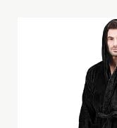 NY Threads Men's Hooded Fleece Bathrobe Plush Long Spa Robe