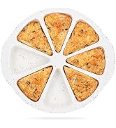 Vinino Silicone Scone Pan with Reinforced Frame, 8-Cavity Triangle Cake Mold Suitable for Brownie...