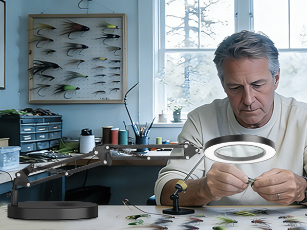 magnifying glass for fly tying magnifying glass with light fly tying