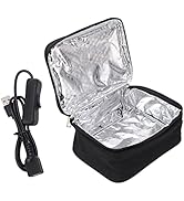 KUIDAMOS Portable Lunch Boxes Warmer, 20 x 15.5 x 8cm Slowly Heating Portable Oven with 2 Heating...