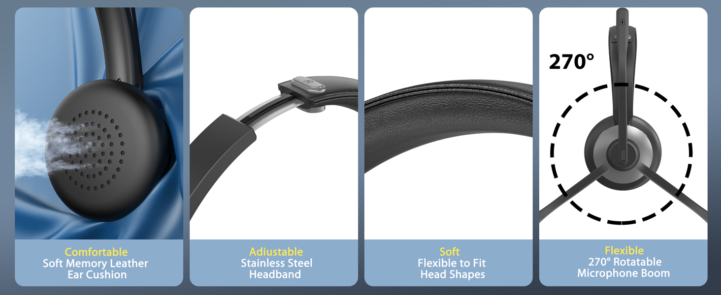 computer headset with microphone