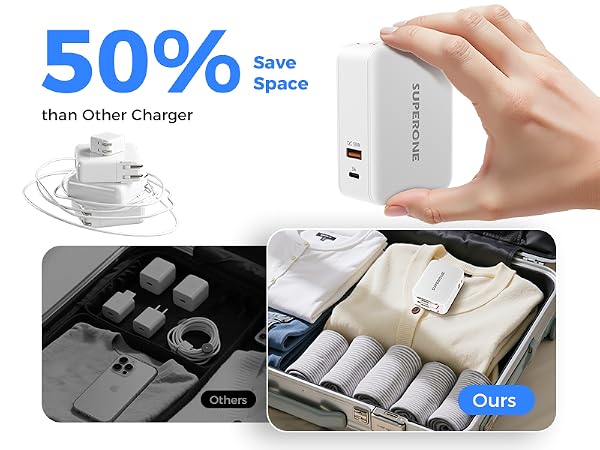 usbc retractable wall charger
