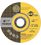 Benchmark Abrasives 4.5" x .040" x 7/8" High Performance 4X Ceramic Cutting Wheels - 25 Pack