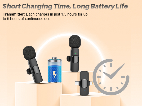 short charging time,long battery life