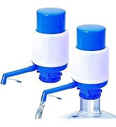 2 Pack Manual Water Pump, Hand Press Dispenser for 2-6 Gallon Jugs, Portable Drinking Water Fount...