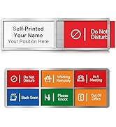 Custom Office Door Sign and Name Plate, 6 Options Door Signs for Office