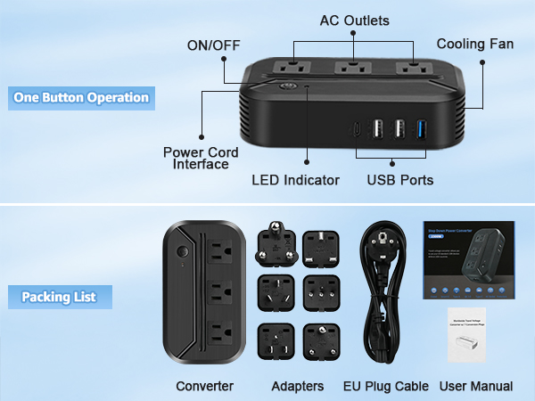 travel adapter and voltage converter