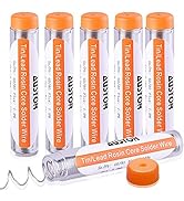 AUSTOR 6 Pack 60-40 Rosin Core Solder, Solder Wire Tin Lead Electrical Soldering Tools Diameter 0...