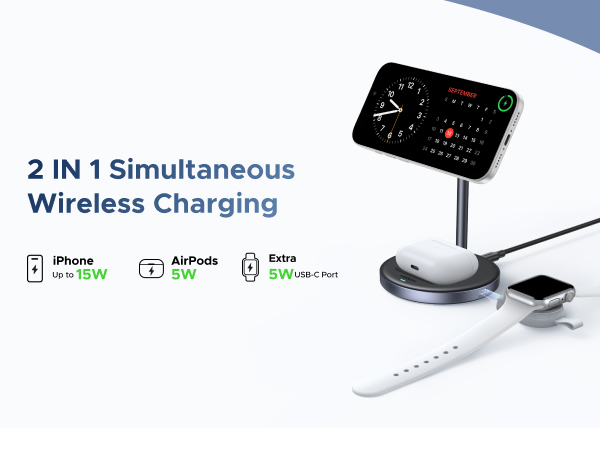 2 IN 1 Simultaneous Wireless Charging