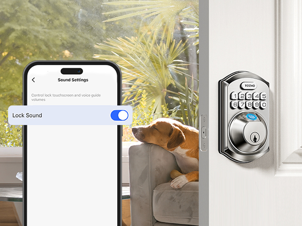 Adjust keypad sound settings with mute or normal mode for silent or audible operation