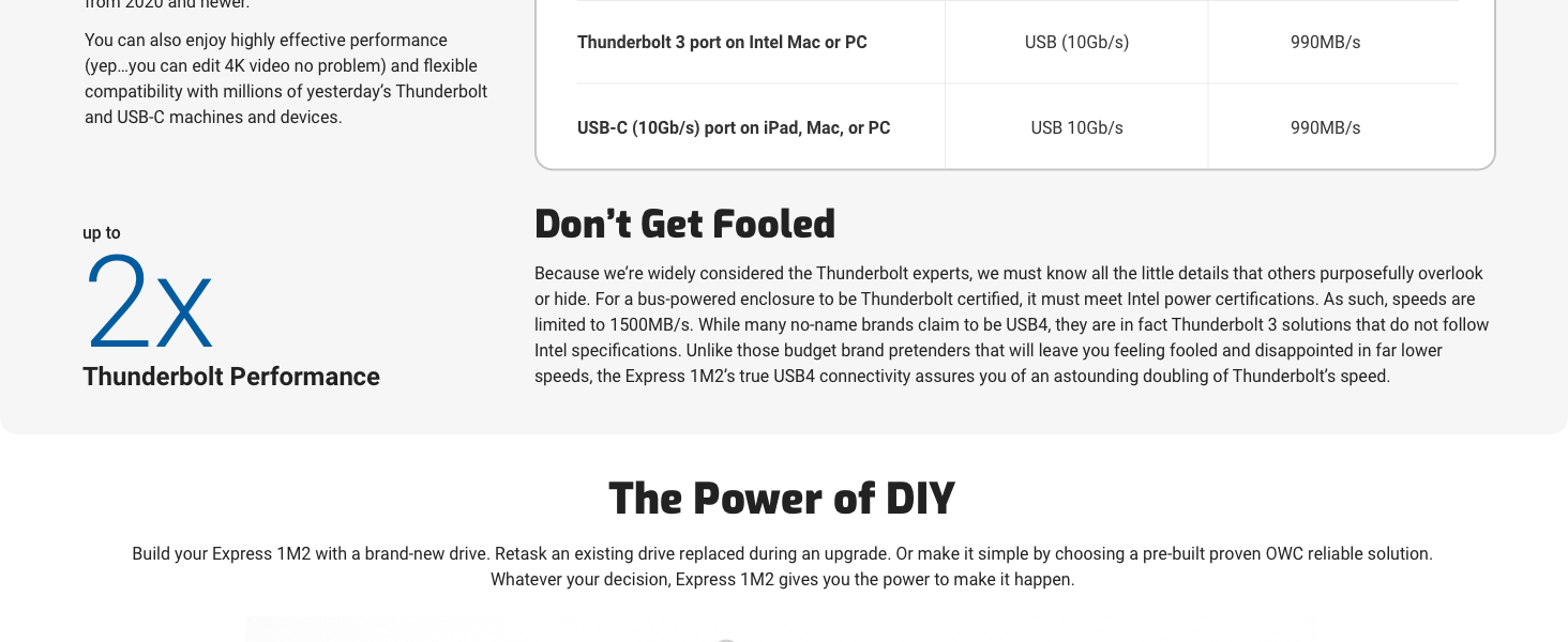 EXTERNAL SSD 1TB 2TB 4TB 8TB M.2 THUNDERBOLT USB4 STORAGE 4K MAC PC USB-C HARD DRIVE SOLID STATE 
