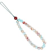 Handmade Natural Gemstone Beaded Charm Cell Phone Camera Lanyard, Stanley Cup Accessories, Wrist ...