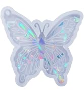 Transparent Butterfly Silicone Mold, Holographic Resin Silicone Mold Keychain Mold DIY Jewelry Ca...