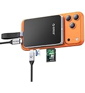 ORICO 10Gbps Magnetic M.2 NVMe SSD Enclosure with USB-C Dock Compatible for Phone 17/16/15 Pro/Ma...