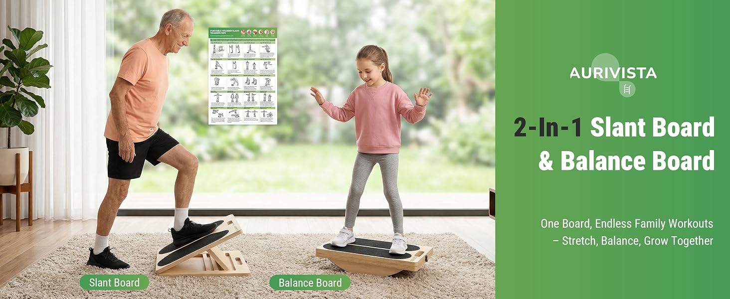 wooden balance board