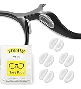 FOFALY Eyeglass Nose Pads, Anti Slip Nose Pads for Glasses, Soft Comfortable Silicone Cushions fo...