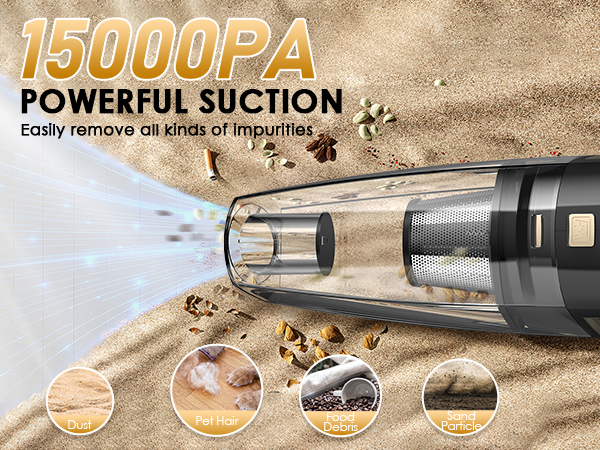 15000PA POWERFUL SUCTION
