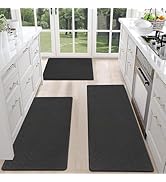 Anti Fatigue Kitchen Mats for Floor Set of 3 Cushioned Kitchen Rug Sets 3 Piece Non Slip Kit...