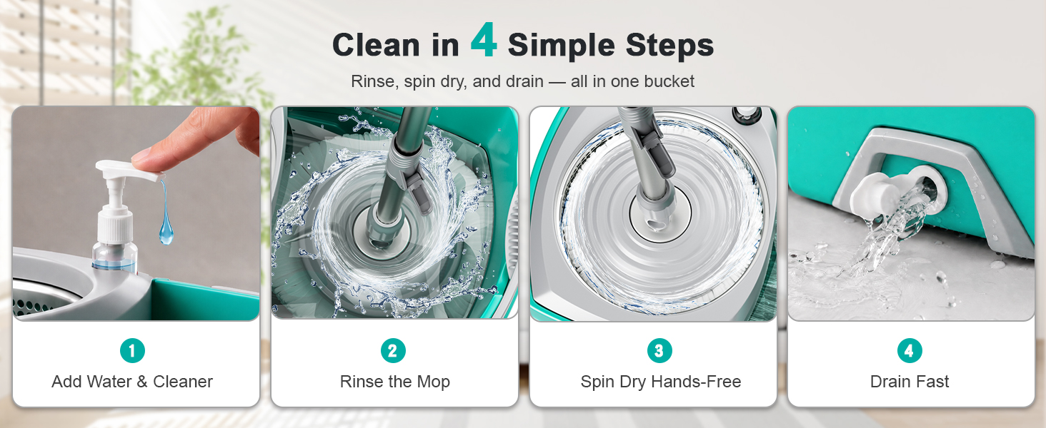 Sarkunpio Spin Mop and Bucket set