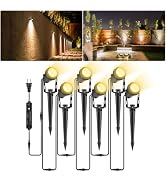 ALOVECO 12V Low Voltage Landscape Lighting with Transformer 69ft Cable Uplighting Outdoor Spotlig...