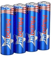 Mupoer Rechargeable AA Batteries 4 Count,Lithium Battery A 1.5V 3600mWh,Double A Rechargeable Bat...