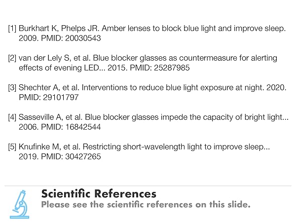 orange blue light blocking glasses references
