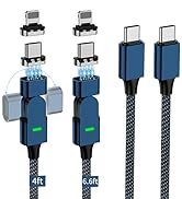 100W 180° Rotation Magnetic Charging Cable