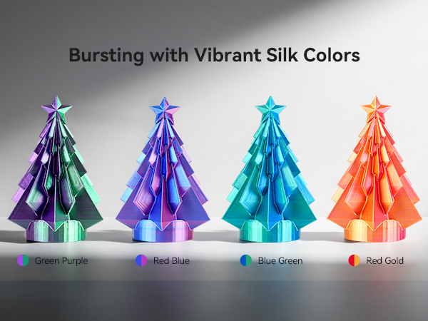SUNLU Dual Color Silk PLA Filament Bundle 250g