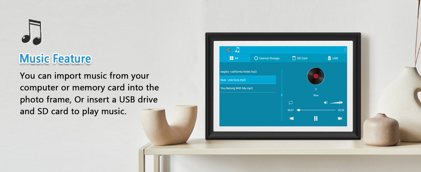 FRAMEO 10.1 Inch Smart WiFi Digital Photo Frame Digital Picture Frame