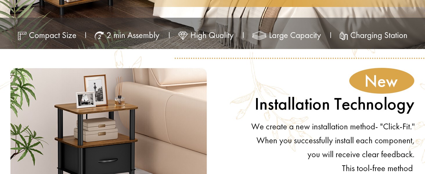 nightstand with drawers