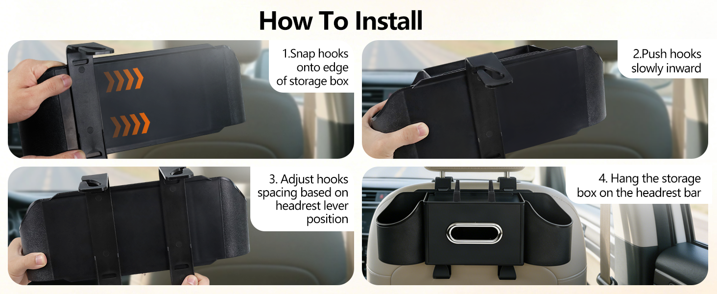 3-in-1 Car Backseat Organizer