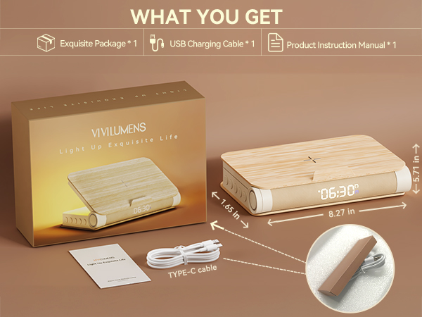 Vivilumens Sunrise Alarm Clock Buttons of Introduction