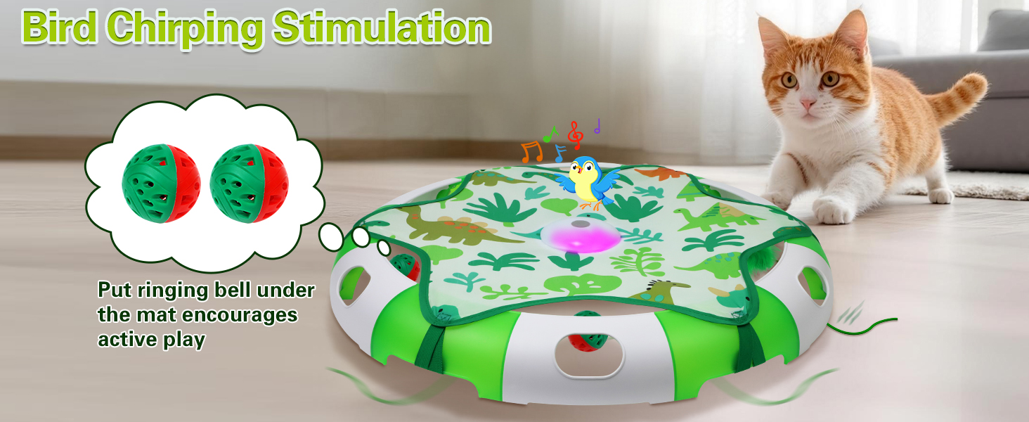 chirping cat toy