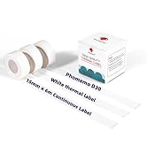Phomemo D30 Labels-15mm x 6m Continuous Label Maker Tape, Sticker Thermal Paper Self-Adhesive Lab...