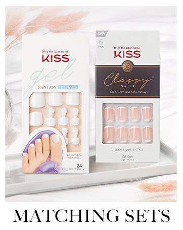 Kiss salon home nail lashes beauty glue-on nails press-on DIY household woman girls teens