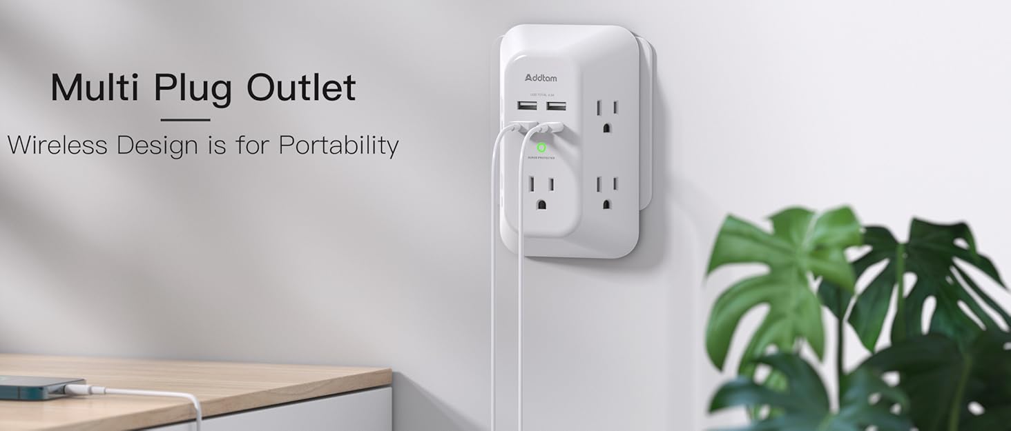 Addtam Surge Protector Outlet